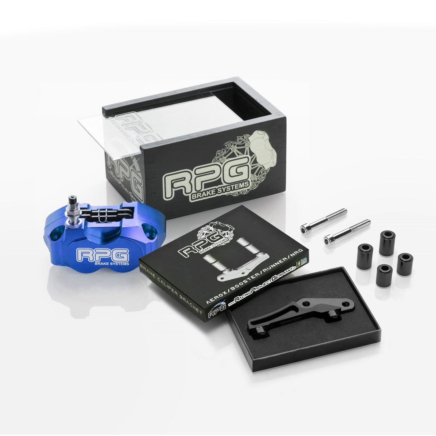 Kit frein avant : étrier de frein + adaptateur pour Yamaha Aerox