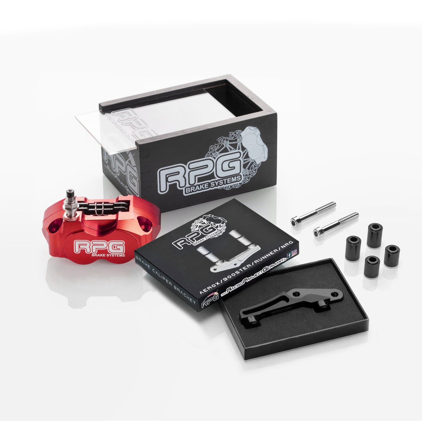 Kit frein avant : étrier de frein + adaptateur pour Yamaha Aerox