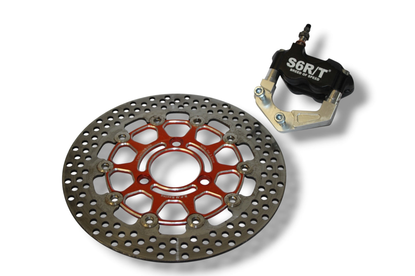 RPM 260 mm bremseskive / Stage6 4-stemplet bremsekaliber / adapter