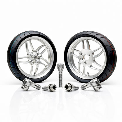 Vorbestell-Bundle: RPG Nitro 13” CNC Felgenset + Semi-Slick Reifen + 90° CNC Ventile