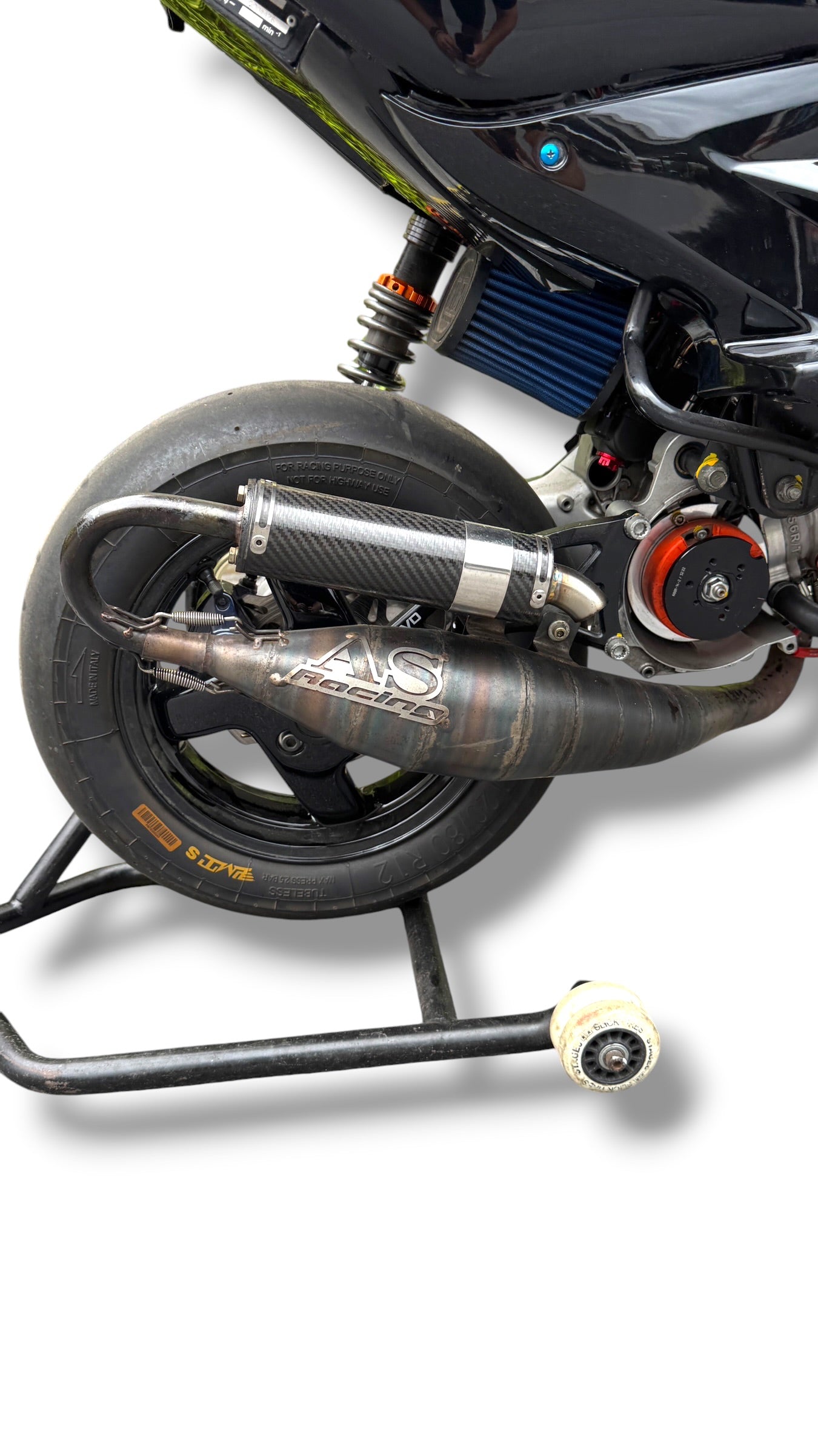 AS-Racing Pipes RT 70ccm udstødning / Polini Torsen WD