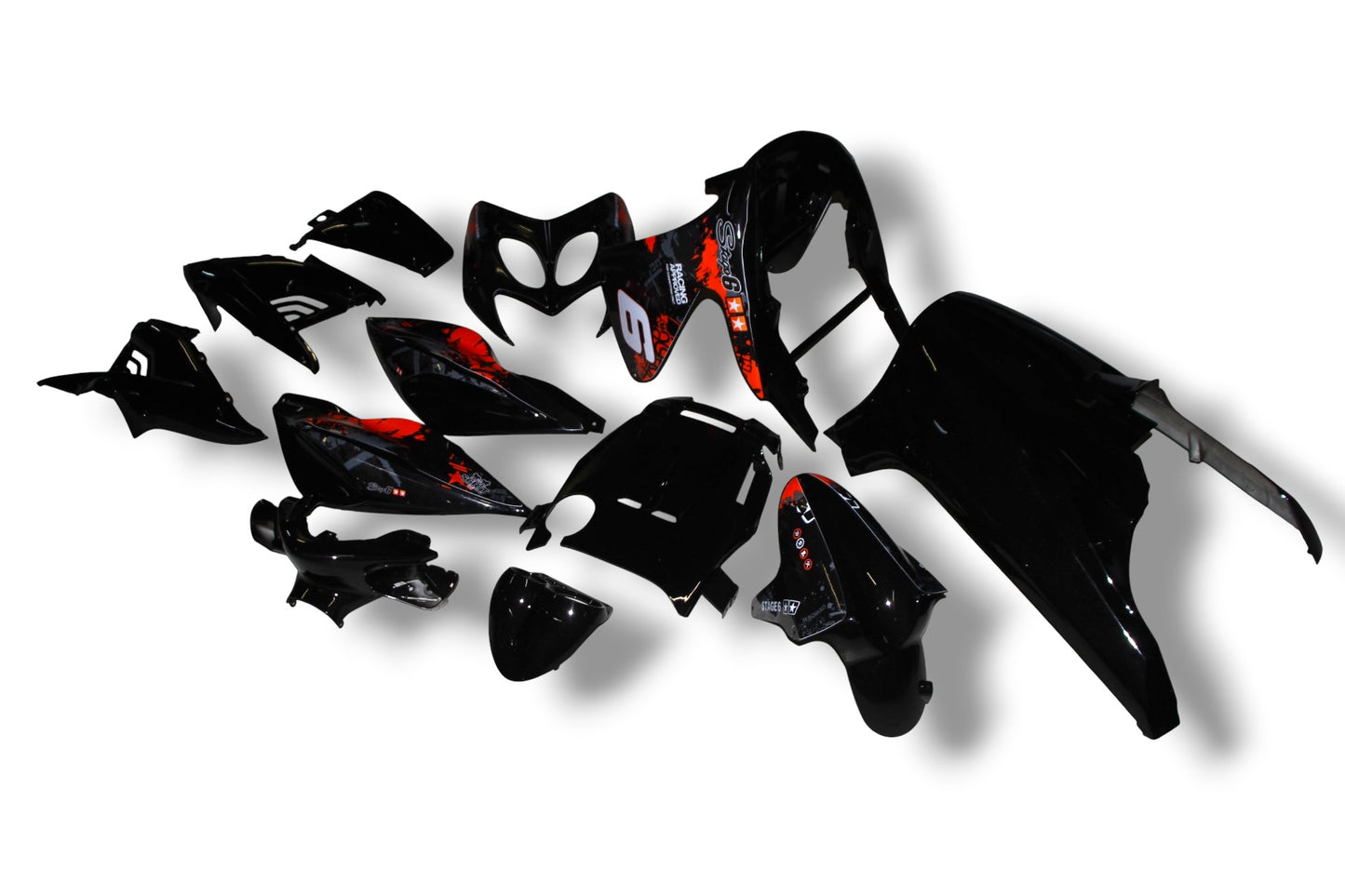 Yamaha Aerox Verkleidung / Stage6 Dekor Set