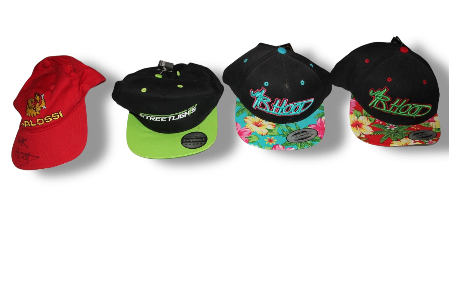 4x casquette / Malossi / MrHood / Streetlights