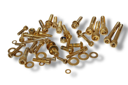 Schraubenset ( vergoldet )