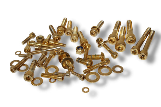 Schraubenset ( vergoldet )