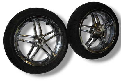 Llantas Stage6 RT CNC cromadas / neumáticos