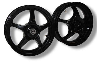 Yamaha Aerox Felgen hochglanz schwarz