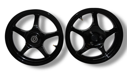 Yamaha Aerox Felgen hochglanz schwarz