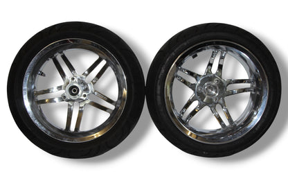 Llantas Stage6 RT CNC cromadas / neumáticos