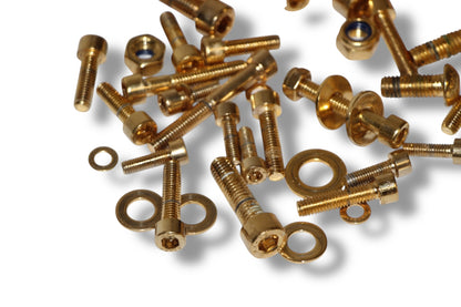 Schraubenset ( vergoldet )