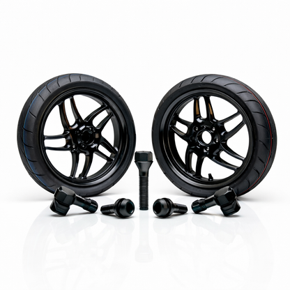Vorbestell-Bundle: RPG Nitro 13” CNC Felgenset + Semi-Slick Reifen + 90° CNC Ventile