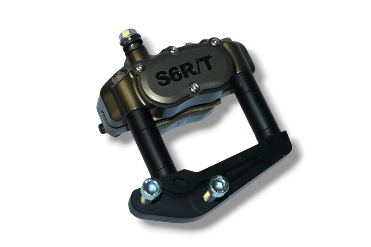 Stage6 4-stemplet bremsekaliber / Stage6 adapter til 4-stemplet bremsekaliber
