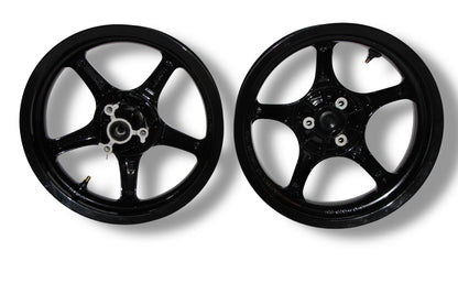 Yamaha Aerox Felgen hochglanz schwarz