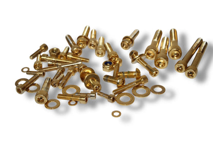 Schraubenset ( vergoldet )