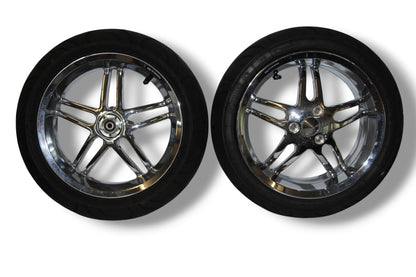 Llantas Stage6 RT CNC cromadas / neumáticos