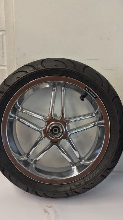 Llantas Stage6 RT CNC cromadas / neumáticos